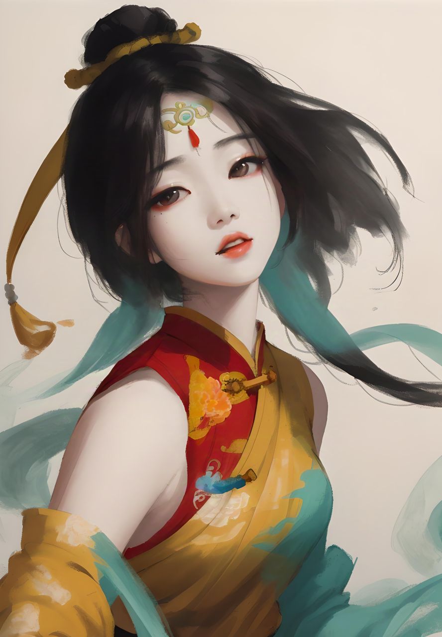 古风美#二次元##古风##古风美女##水墨画##古风插画##图片##动漫头像