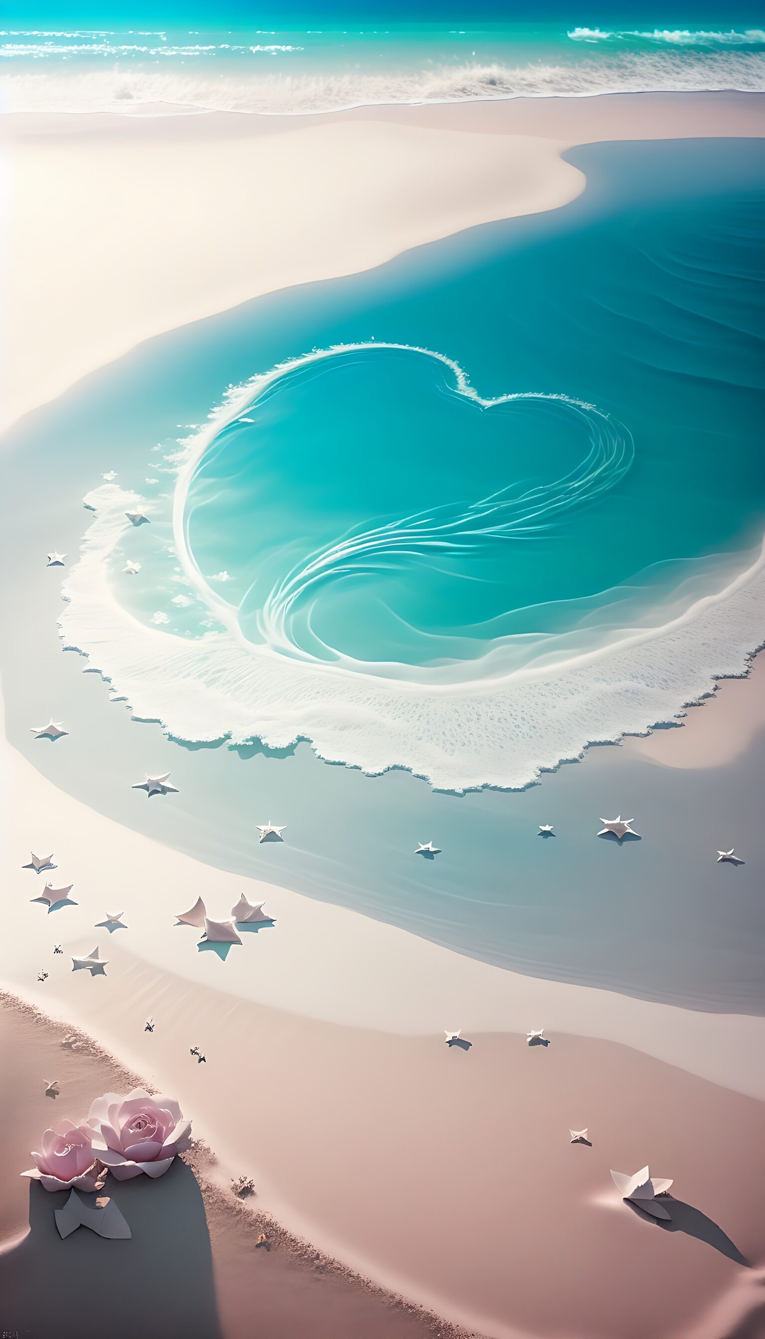 今天,我来给大家分享一个关于"心形海"的美丽故事