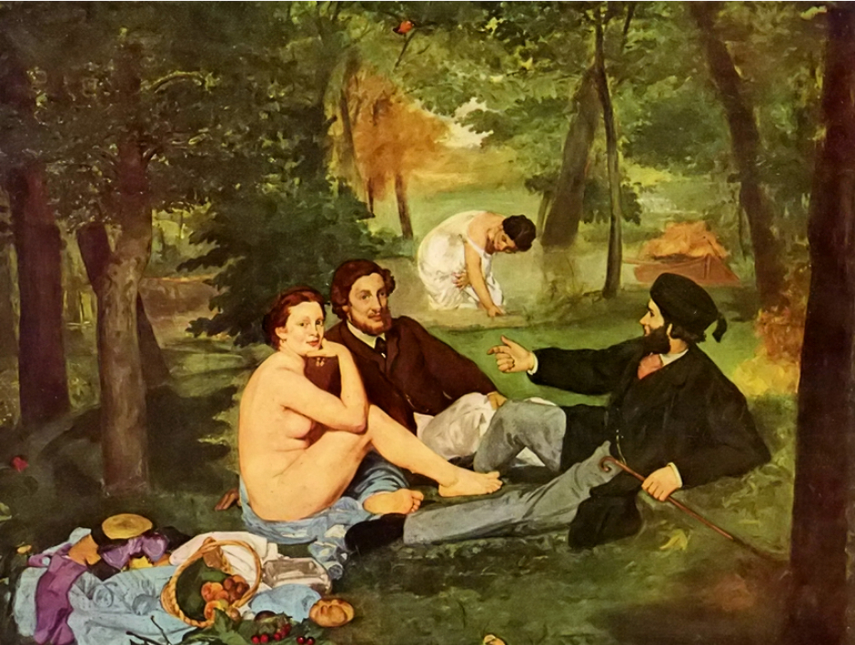 《草地上的午餐》是印象派画家爱德华·马奈(edouard manet)在1863年
