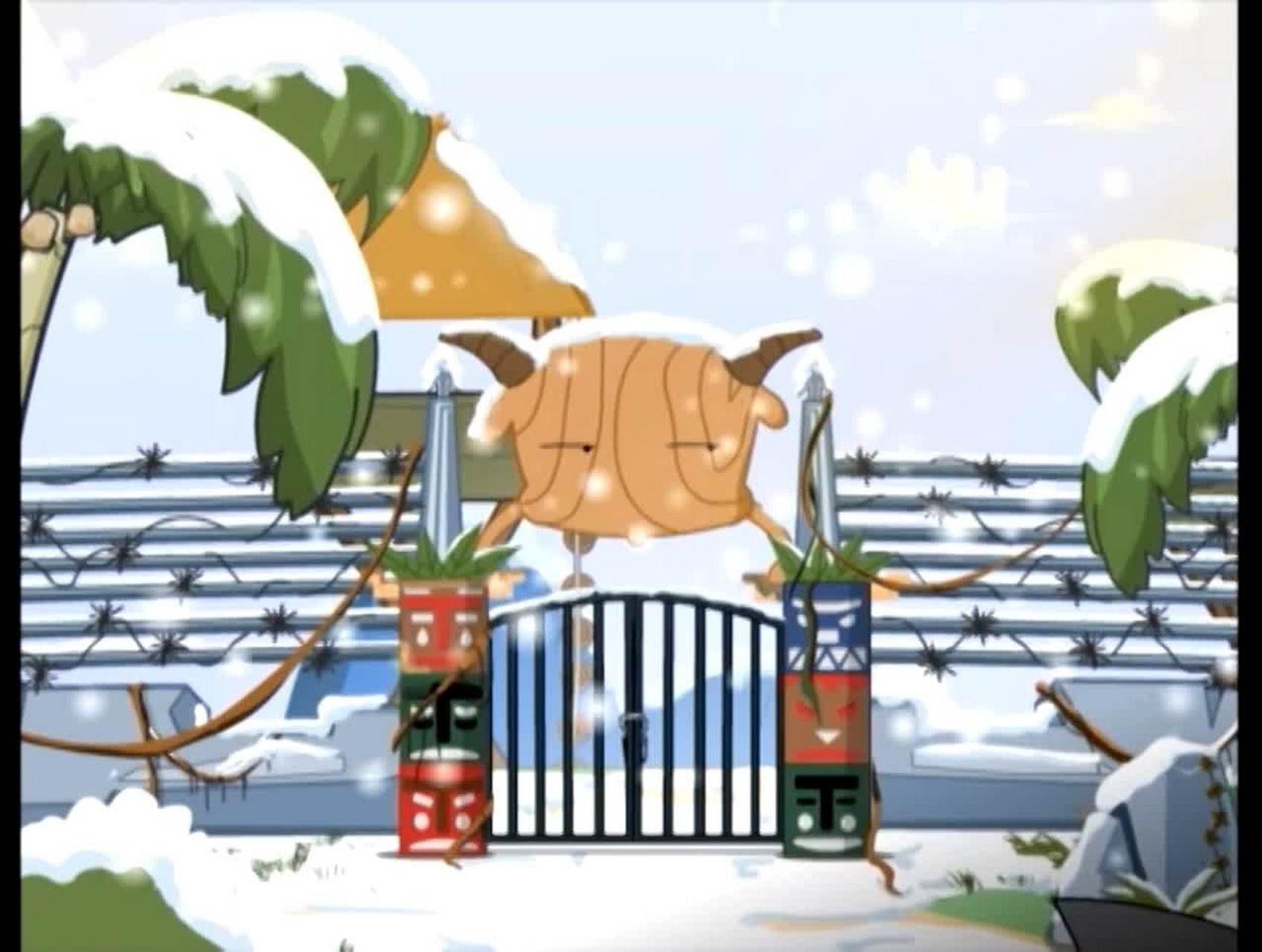 羊村雪景,00后满满的回忆.真的太卷了#动漫