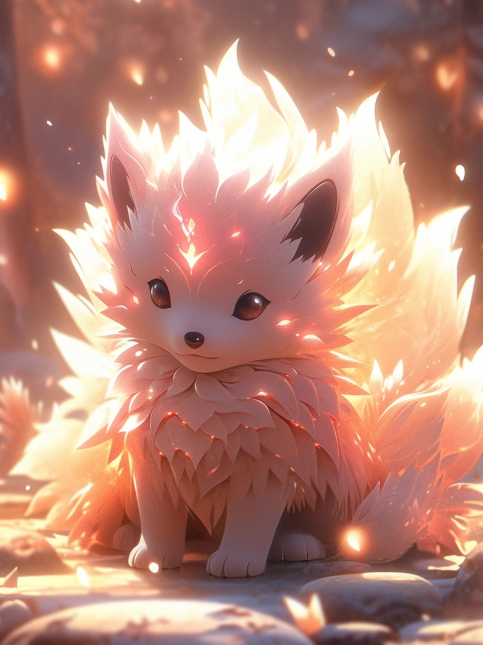 九尾魅狐力量与智慧并存 在古老的神话传说中,九尾魅狐是一种神秘而