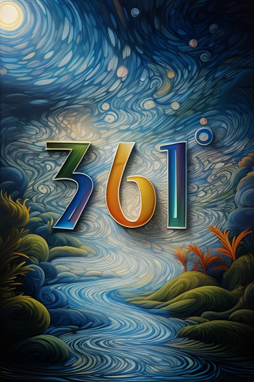 stable diffusion 361° logo海报.