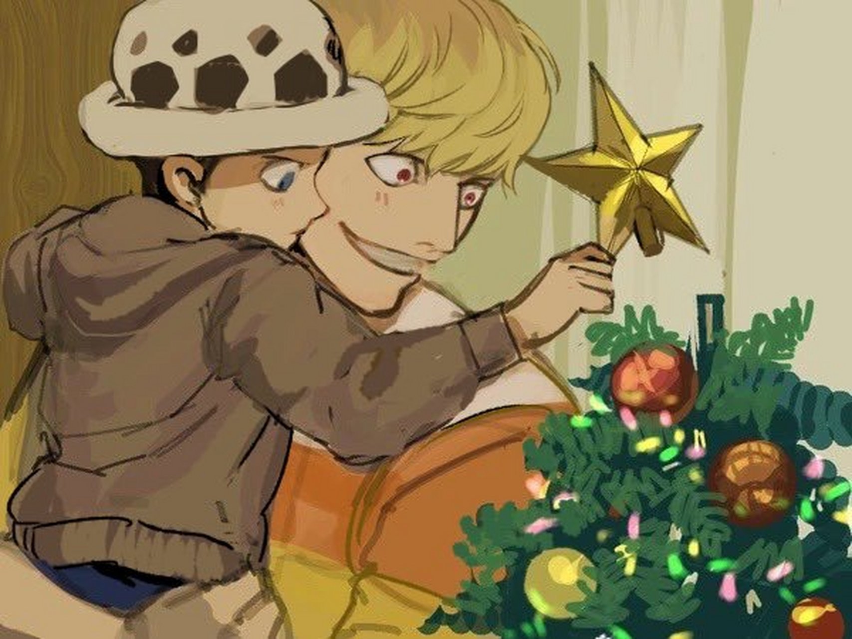海贼王# 柯拉松和罗,可惜再也看不见柯拉桑了[流泪]