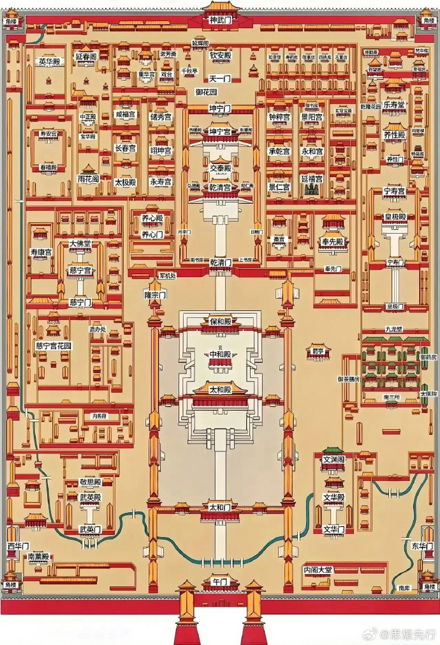故宫是我国明清两代的皇家宫殿,旧称紫禁城,位于北京中轴线的中心.