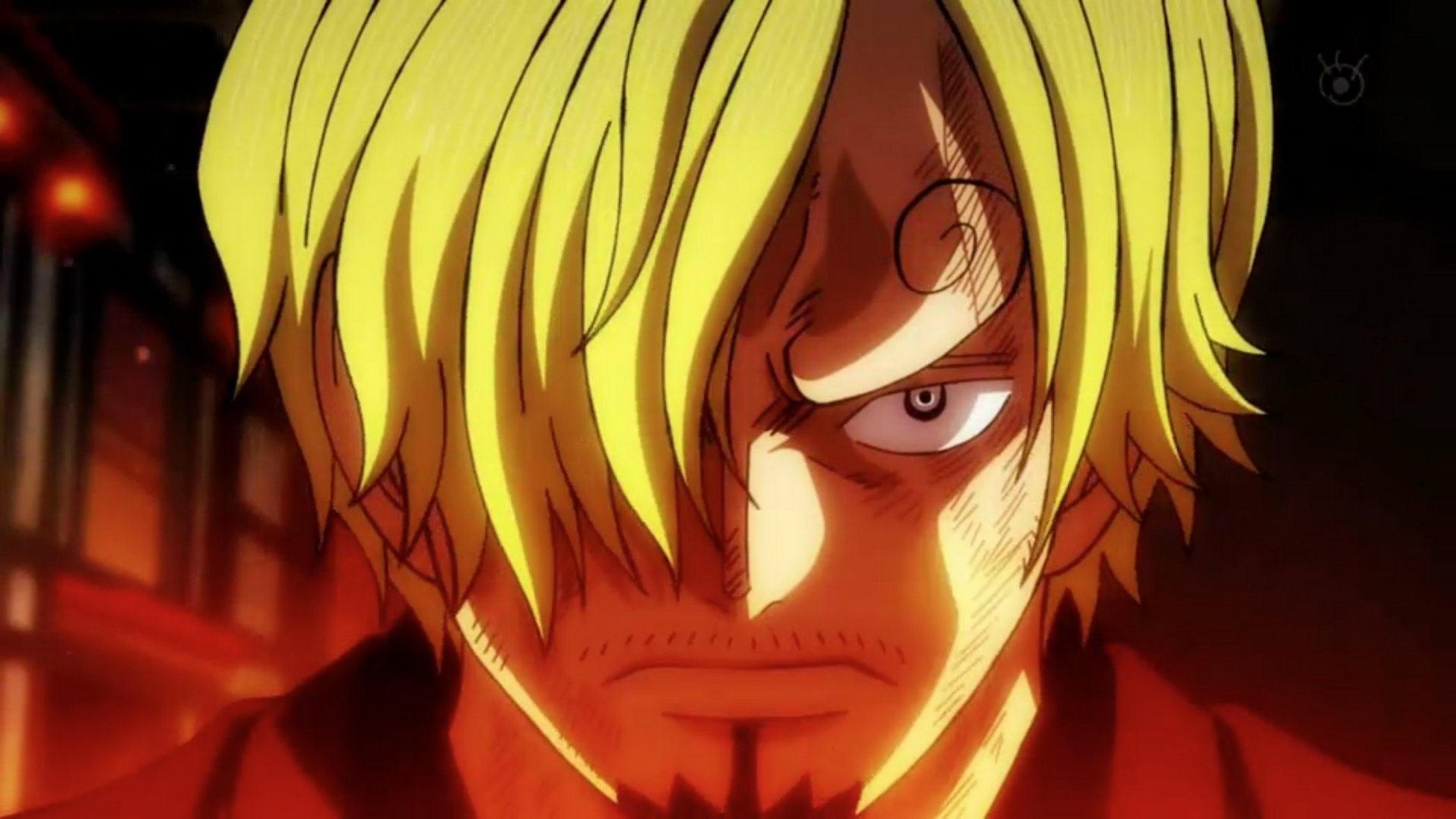 海贼王#  山治血统因子觉醒!眉毛方向的前后变化!  #热血动漫