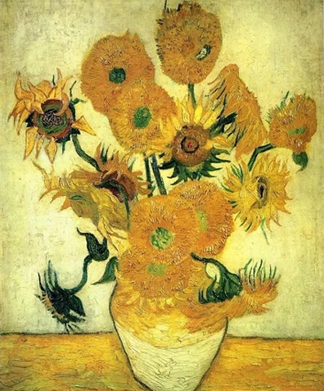 走进梵高-《十五朵向日葵》 名称:《十五朵向日葵》 时间:1888 类型