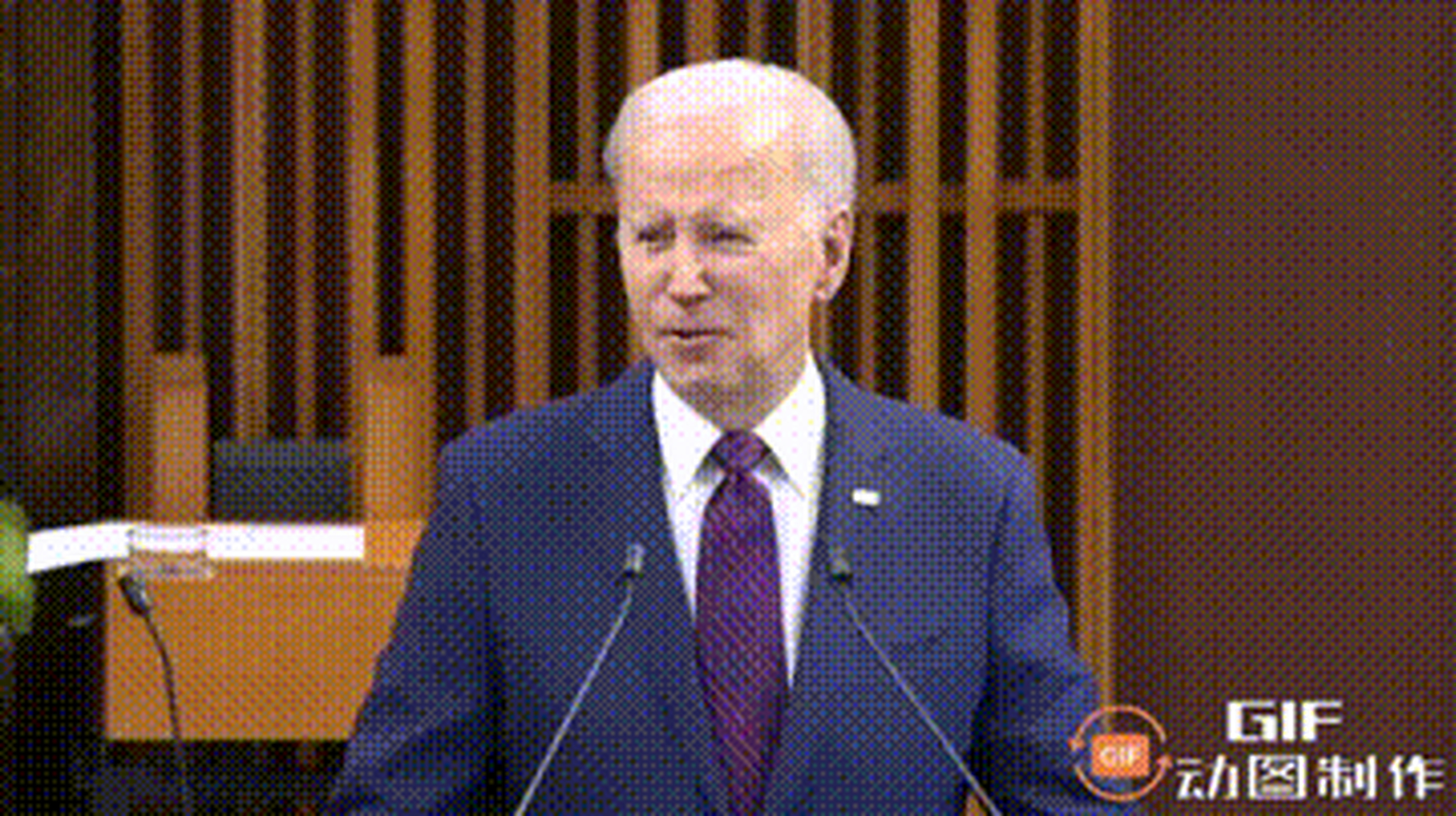 拜登将加拿大说成中国  美国总统拜登闲来无事,访问了一下他的好邻居