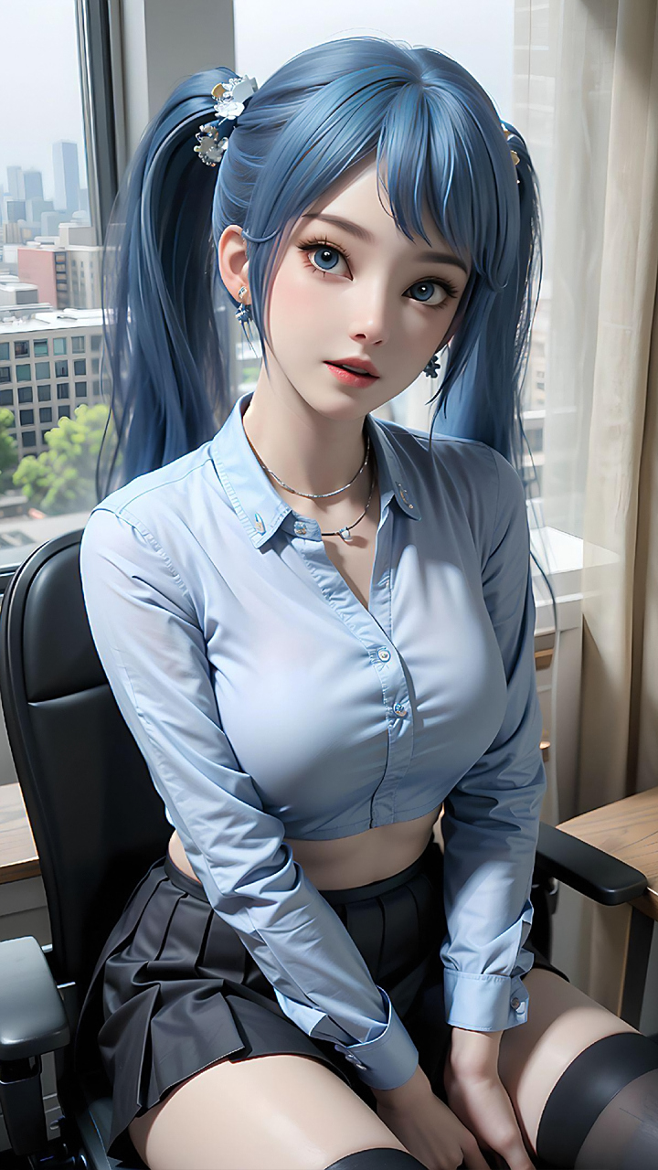 国漫女神|《元龙》高瑶ai全屏高清手机壁纸:动画中的原创角色,无忧城