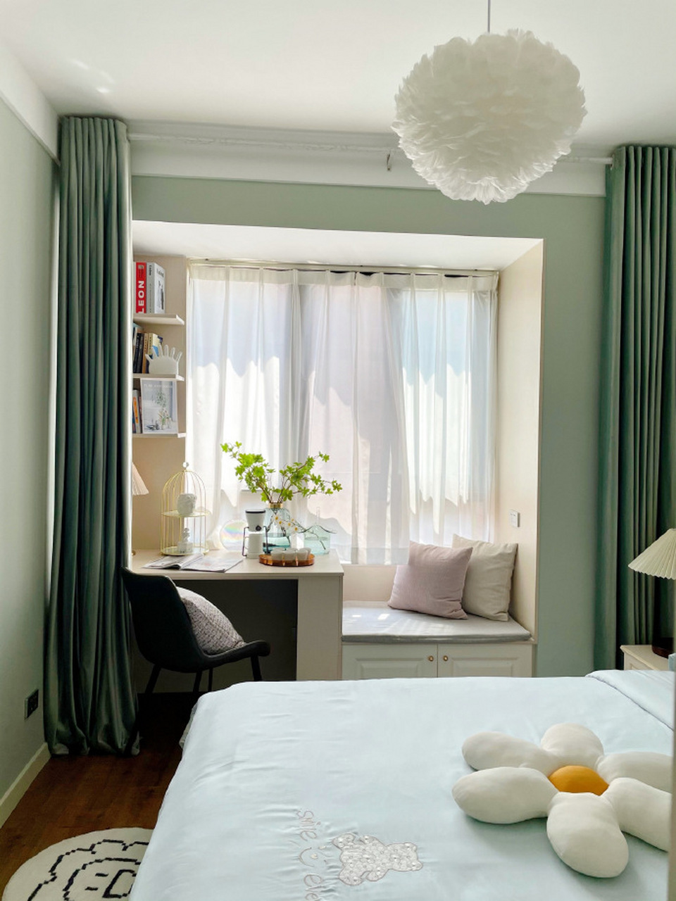 卧室飘窗装饰参考分享!