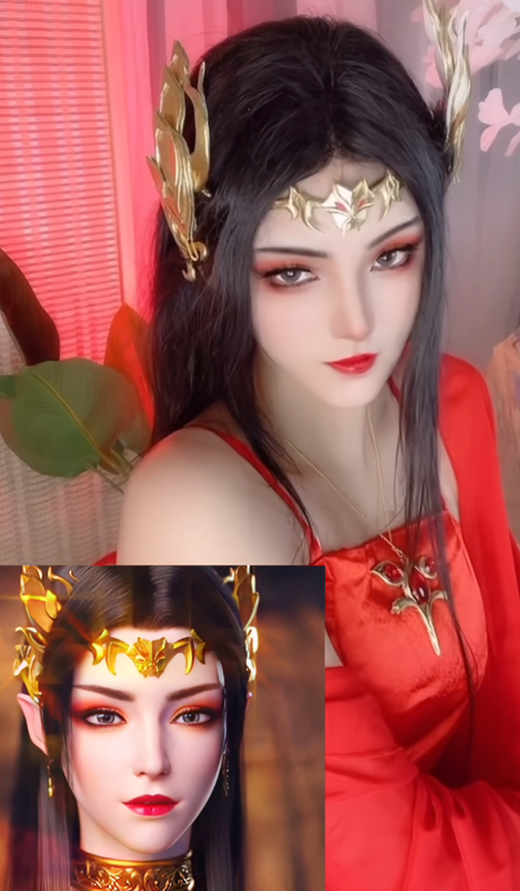 这位小姐姐cos的美杜莎真好看啊,不仅造型还原,还有那种气质更是出众