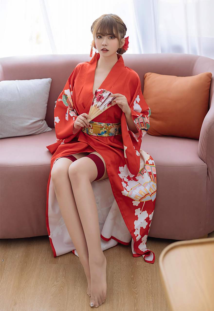 红袍#写真美女#