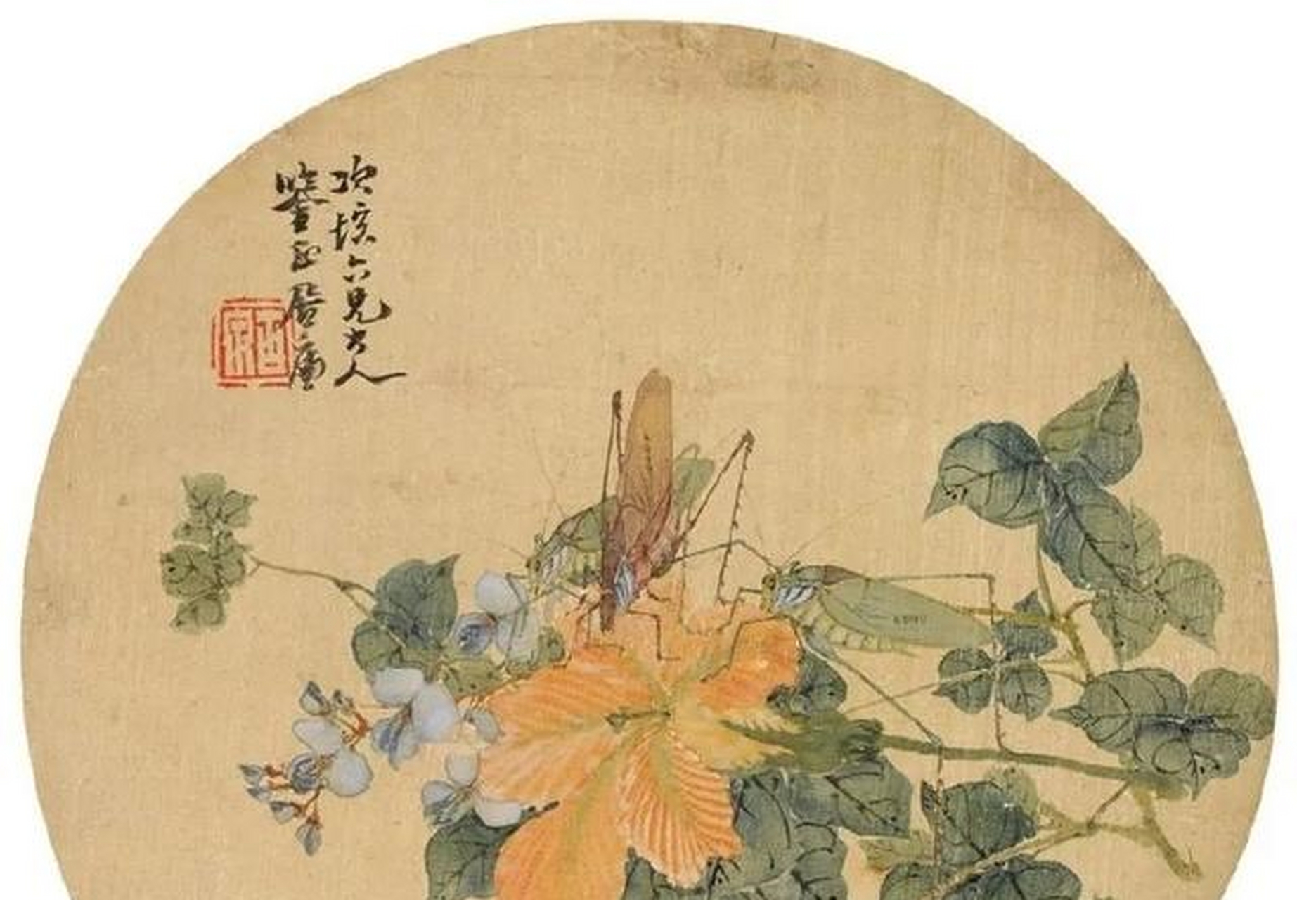岭南画家居廉文化味十足的花鸟画作品(图[freestyle]