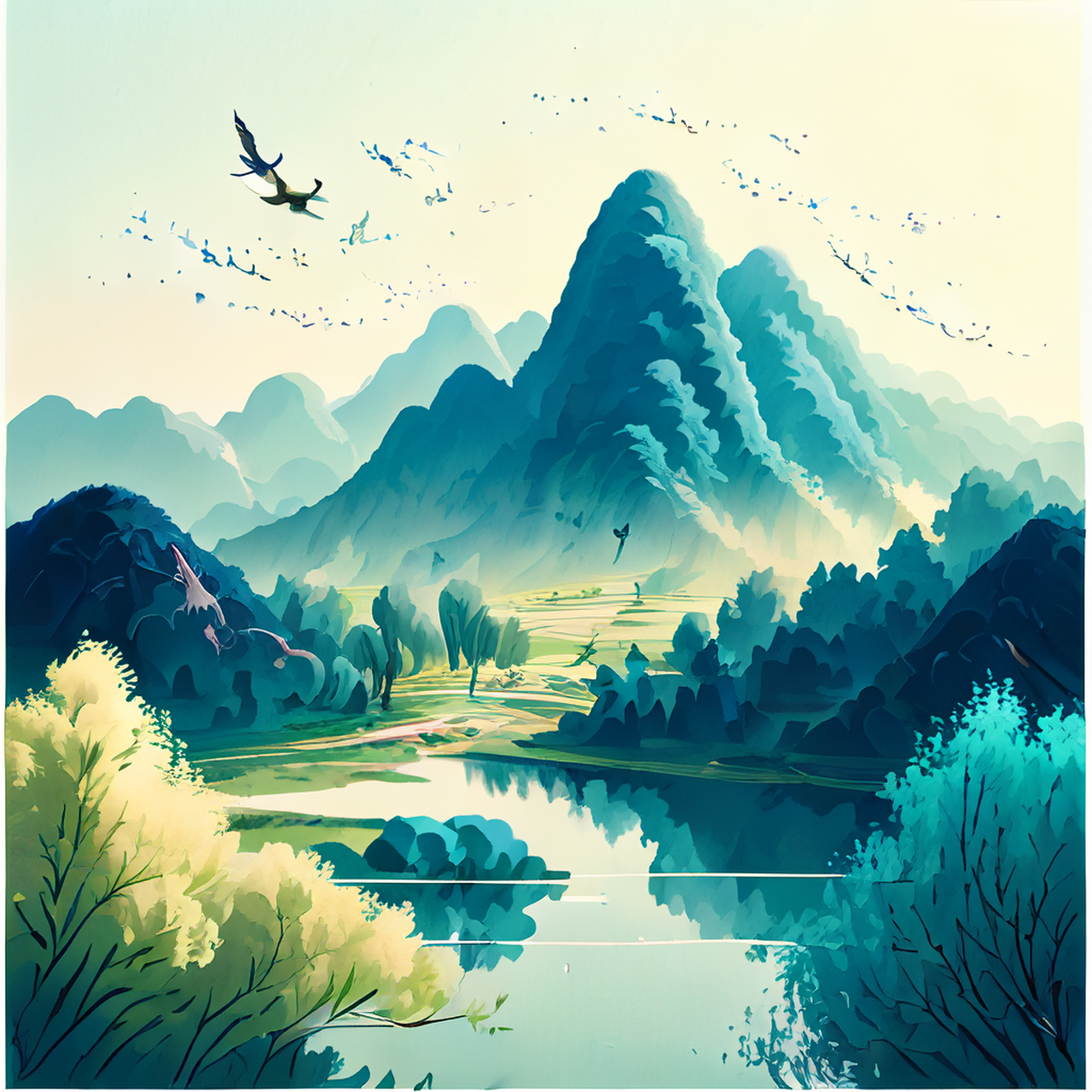 动与道弥远,静于理逾精.生动,经典,简洁#百度ai绘图黑科技