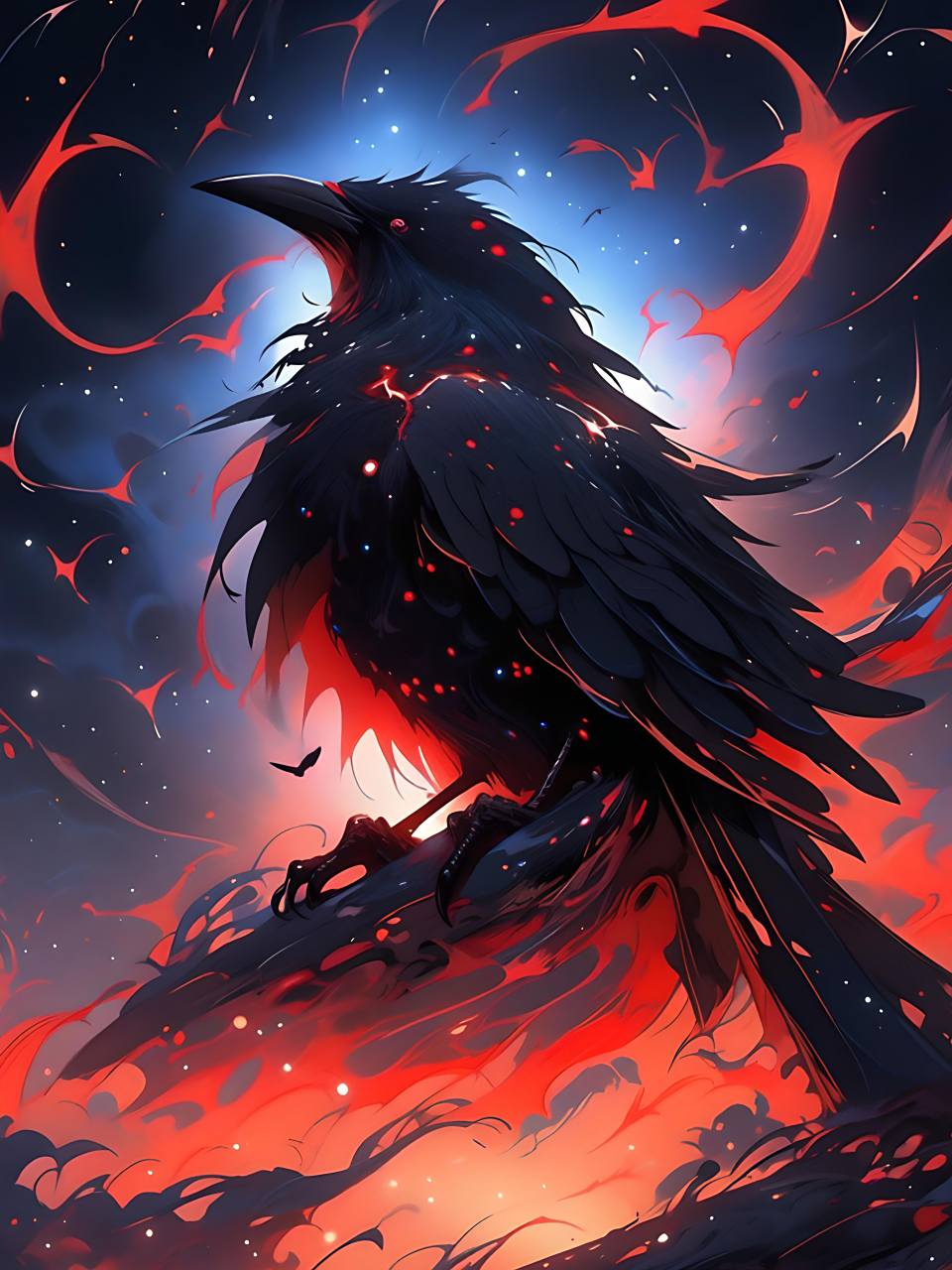 a绘51鸟,#帅##图片##动漫头像和壁纸##二次元##乌鸦