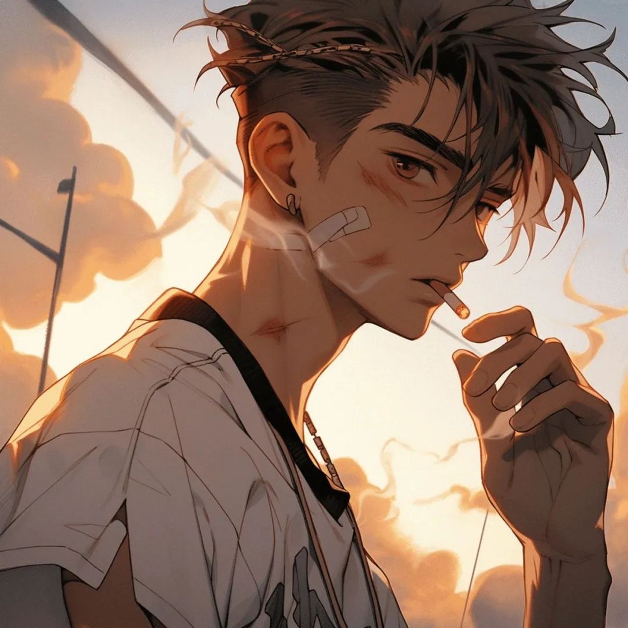 痞帅男生头像  "那些看似不起波澜的日复一日,会在某天让你看到坚持的