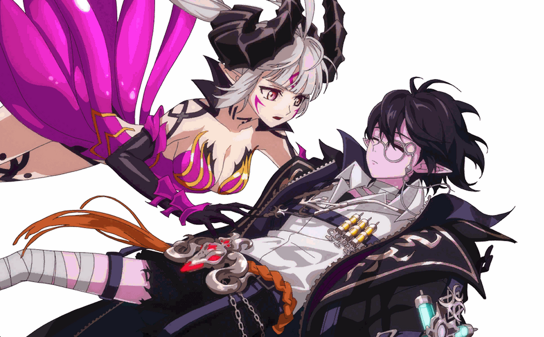 gif创作人# dnf:次元三觉立绘鉴赏,我放技能都带妹子.