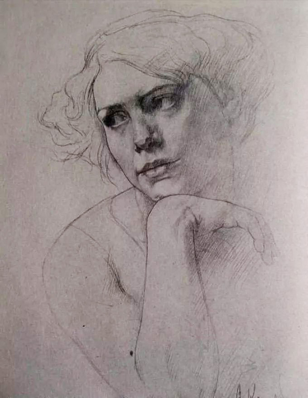 德国大师康勃夫的速写,严谨的一丝不苟.