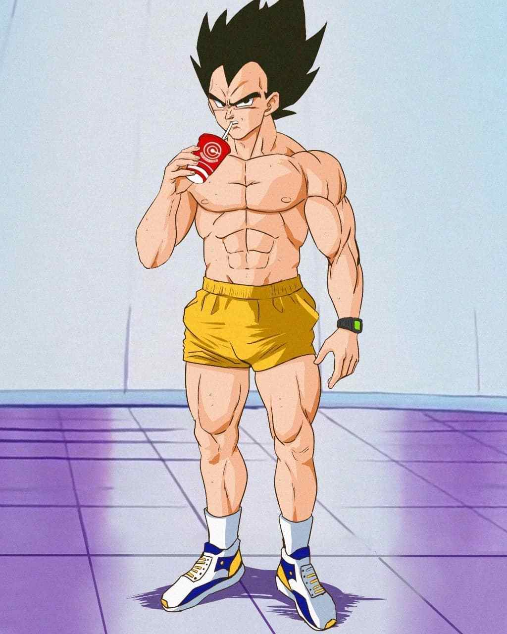 贝吉塔在训练 #龙珠