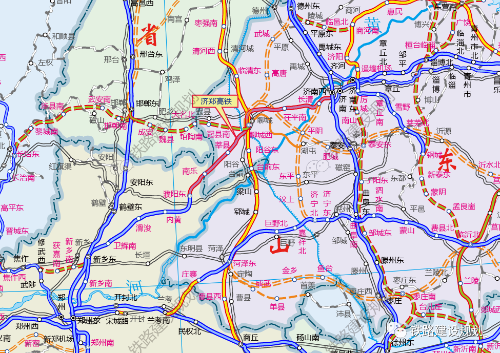 新建济郑高铁濮阳至鲁豫省界段(濮阳东站至新建南乐站),正式开始联调