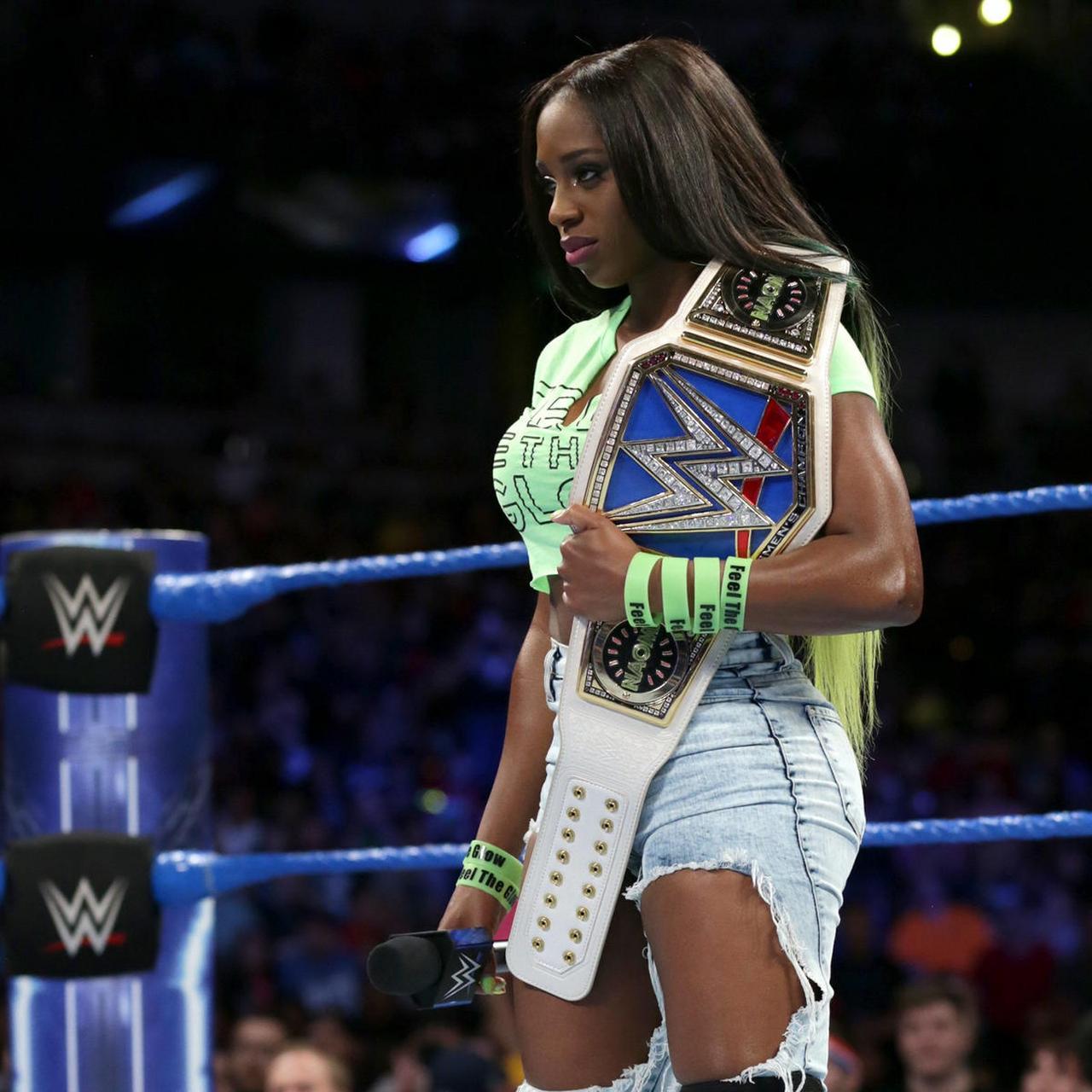 wwe# #摔角#  前smackdown女子冠军娜奥米与wwe的合同如今已彻底结束