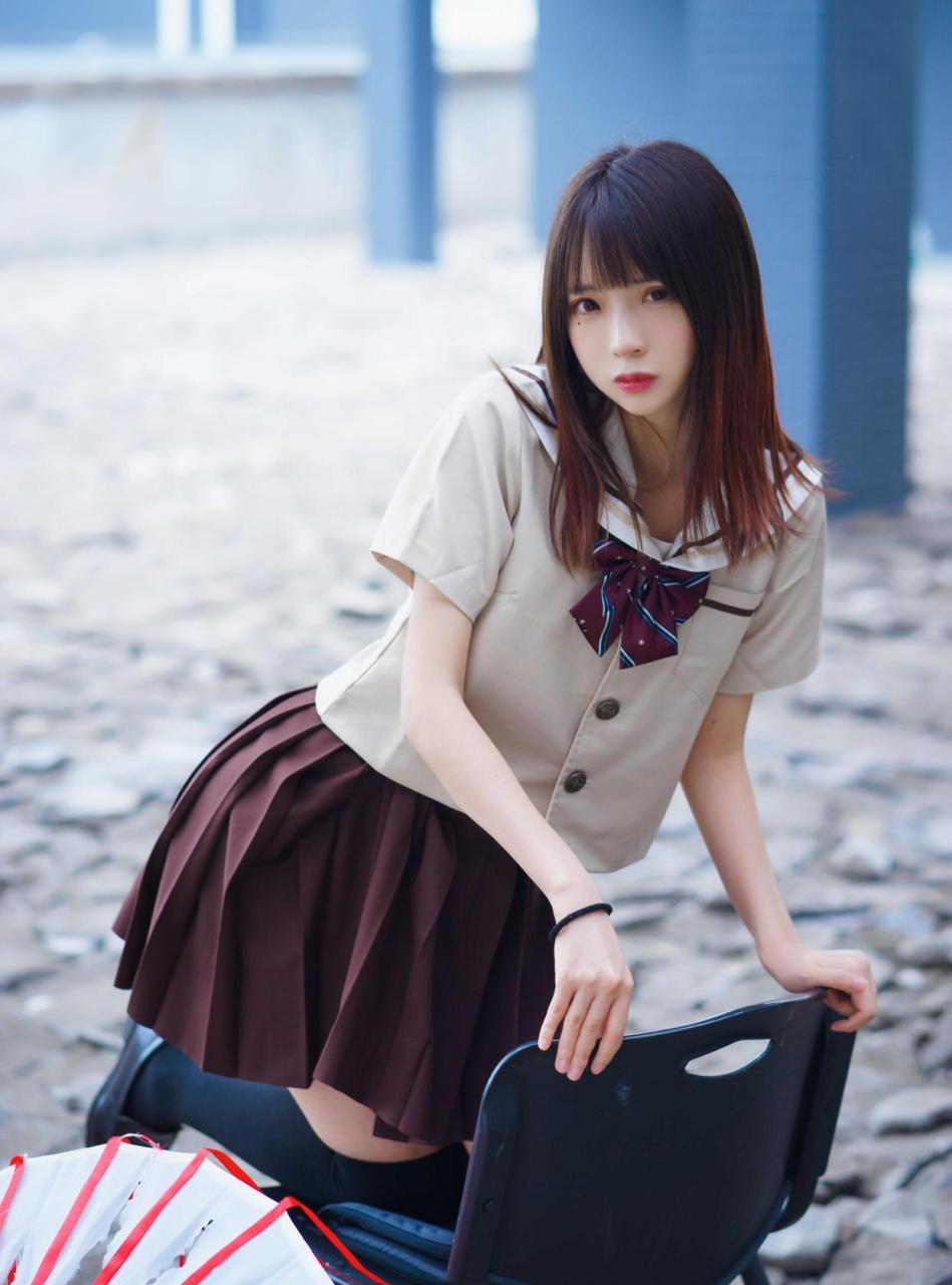 日系风格jk制服少女唯美摄影