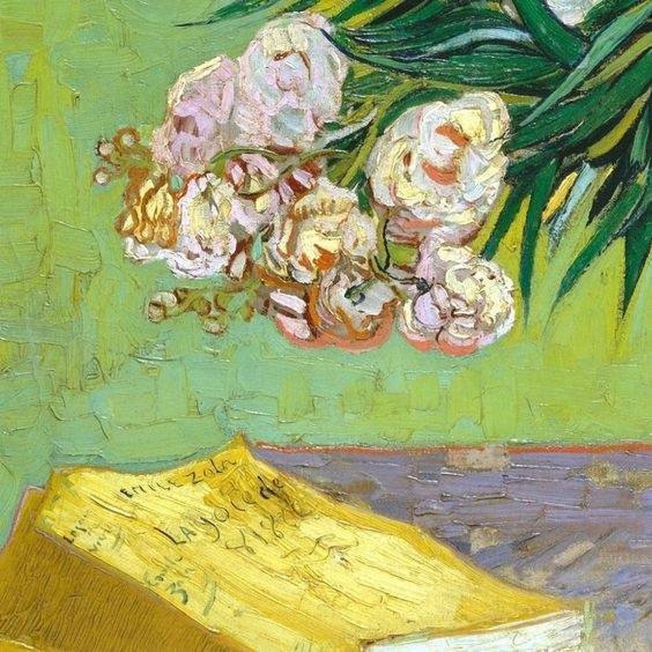 梵高绿色的花,美的让人感动