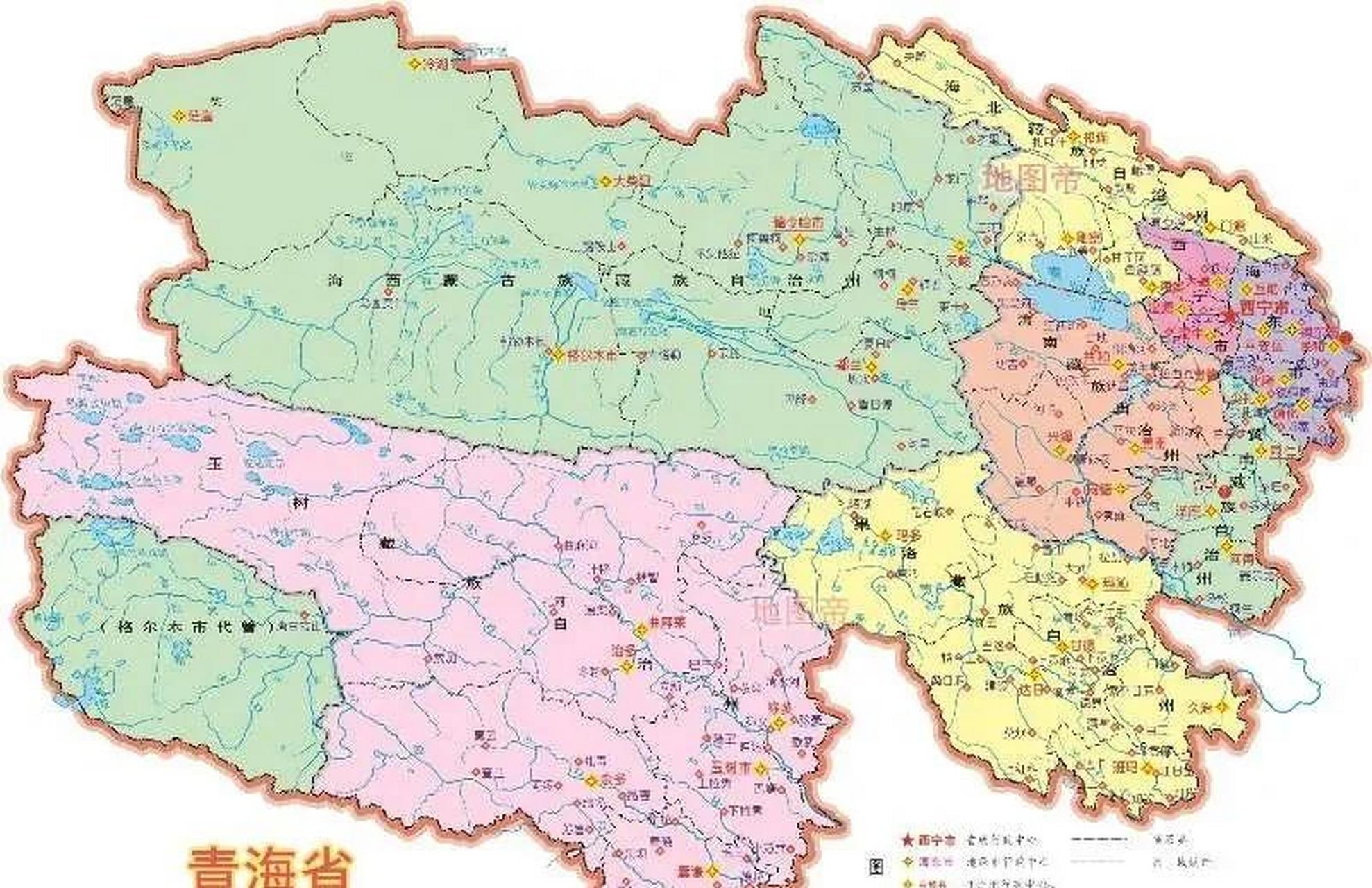 青海省会西宁应该是所有省份中,省会位置最偏远的吧,在东侧省际边缘.