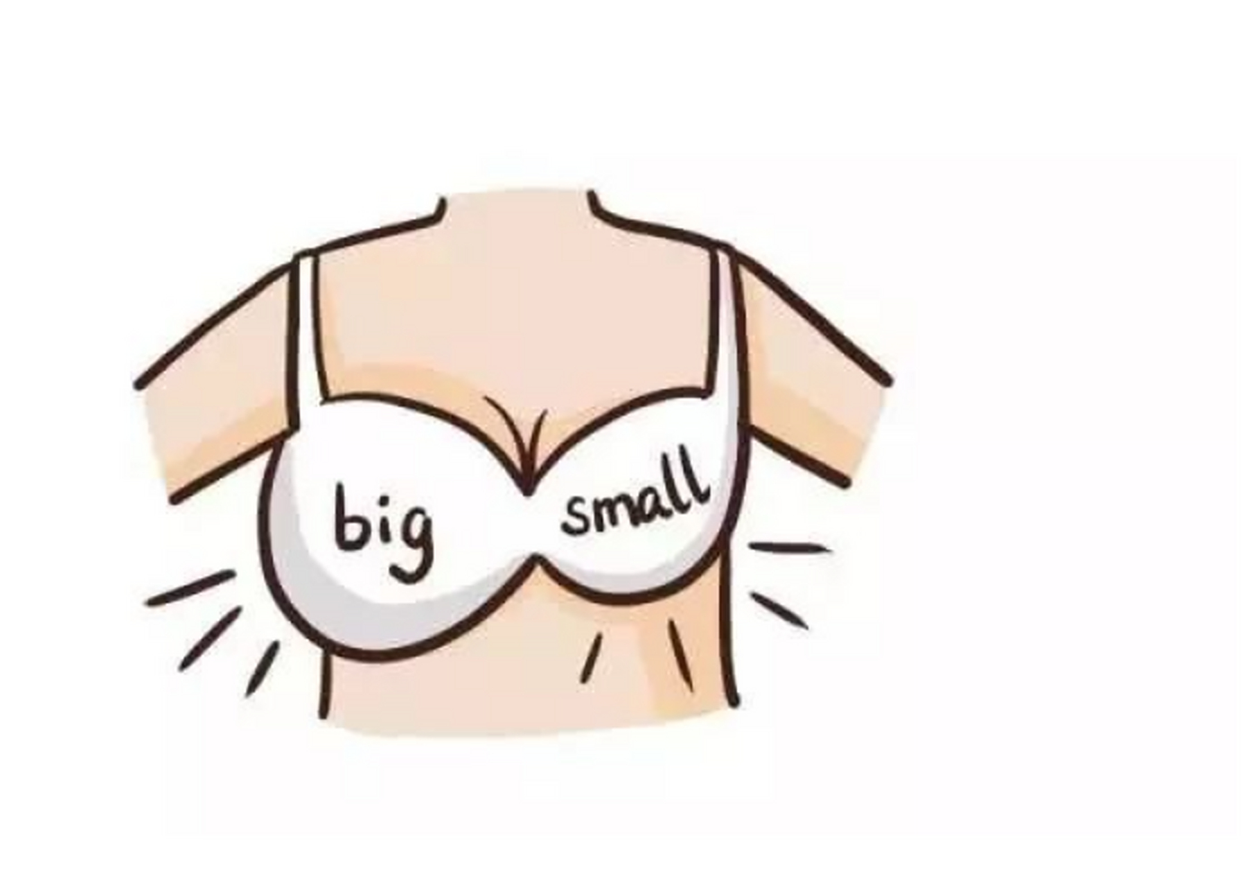 可能是在正常女性的双侧胸中出现大小不对称的可能性.