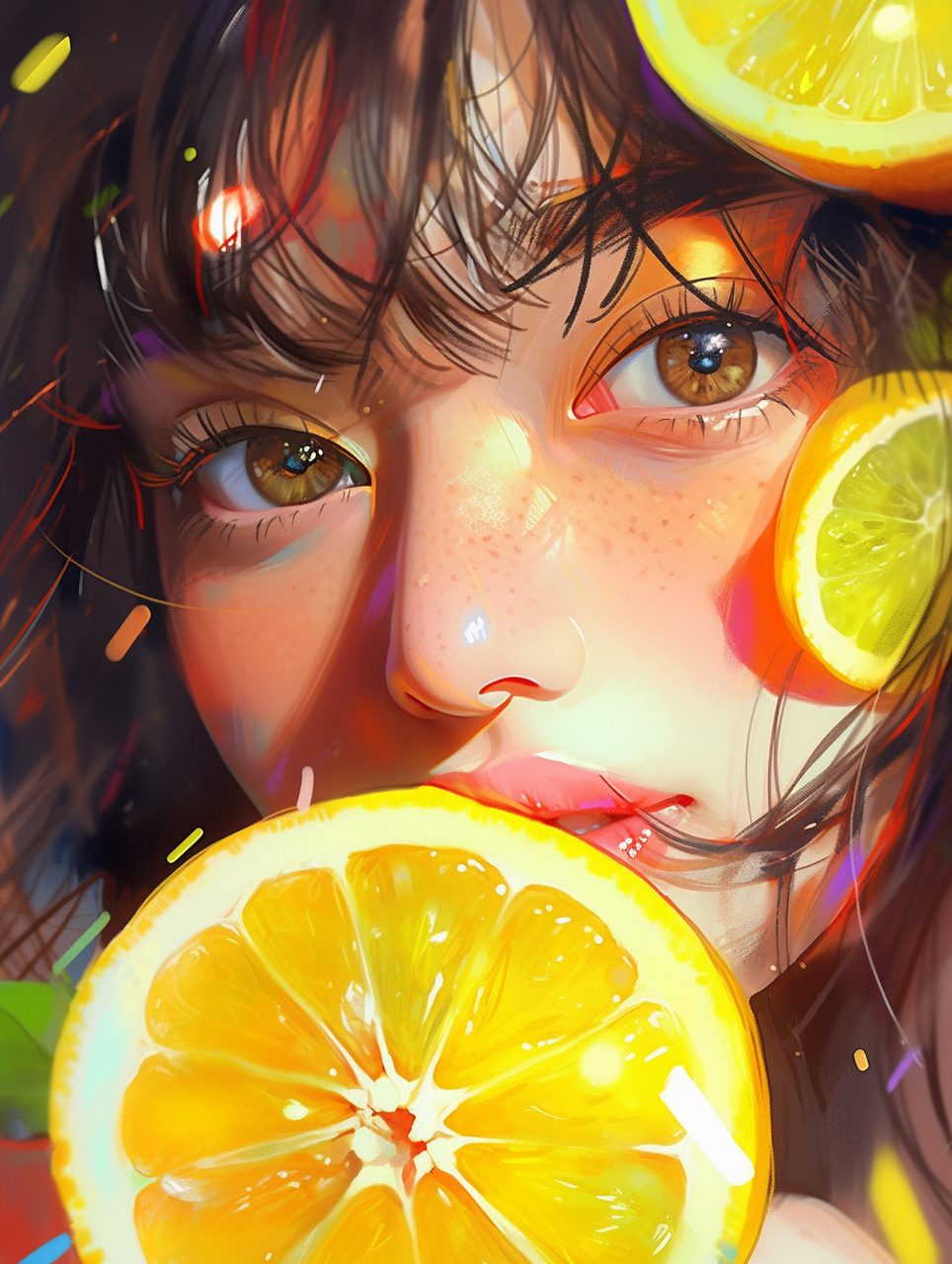 柠檬女郎!甜美的美少女!