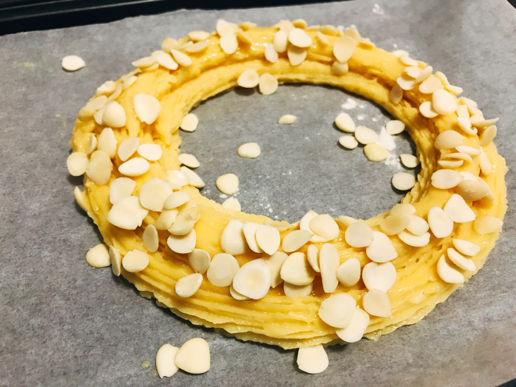 法式车轮泡芙巴黎布雷特斯 巴黎布雷斯特车轮泡芙paris-brest是道源自