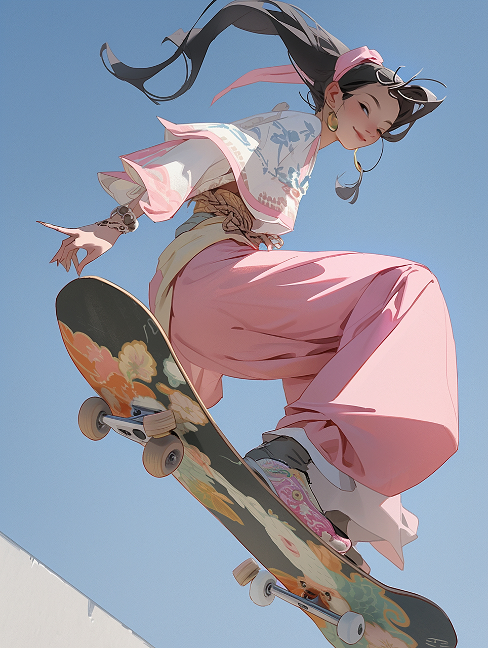 滑板少女 #滑板少女