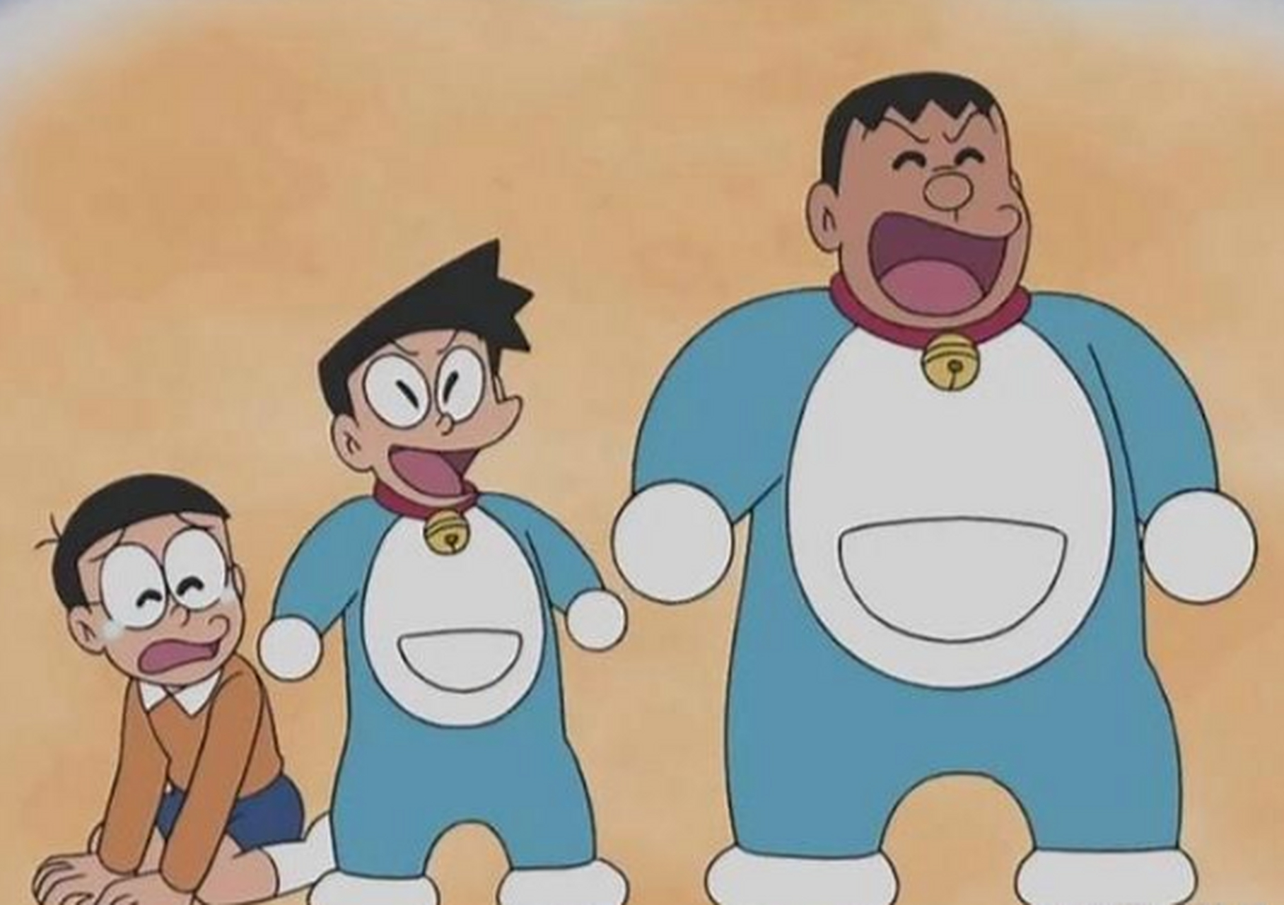 胖虎:大雄,以后蓝胖子照顾你的重任就由我们接替了(接下来铁定有你好