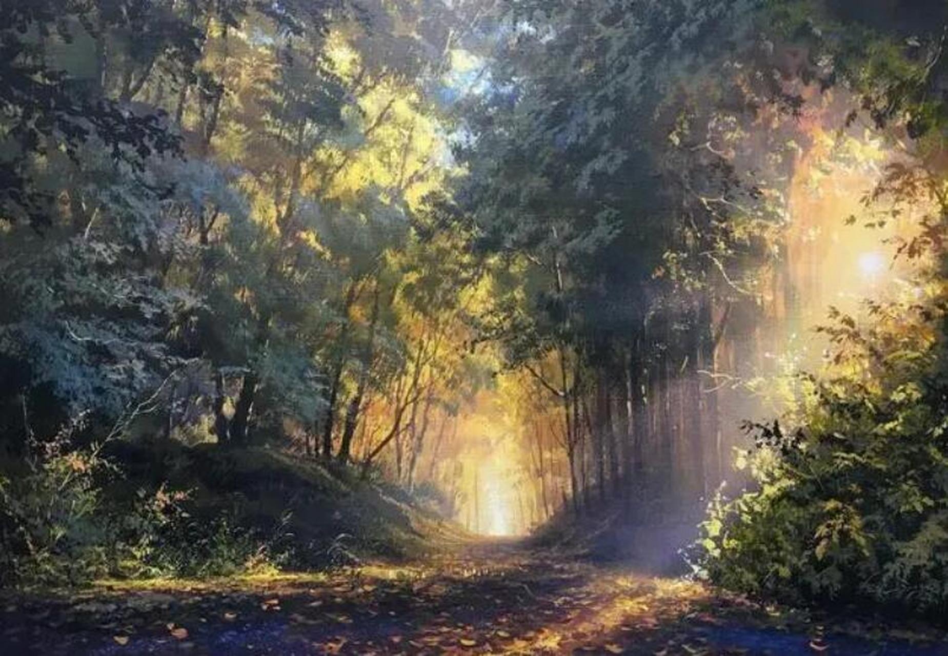 "光影大师"维克多作品,原来光真的可以画出来!