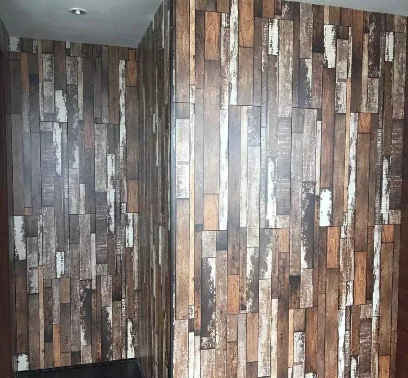 强化地板,即:复合地板上墙,上顶,别有风味