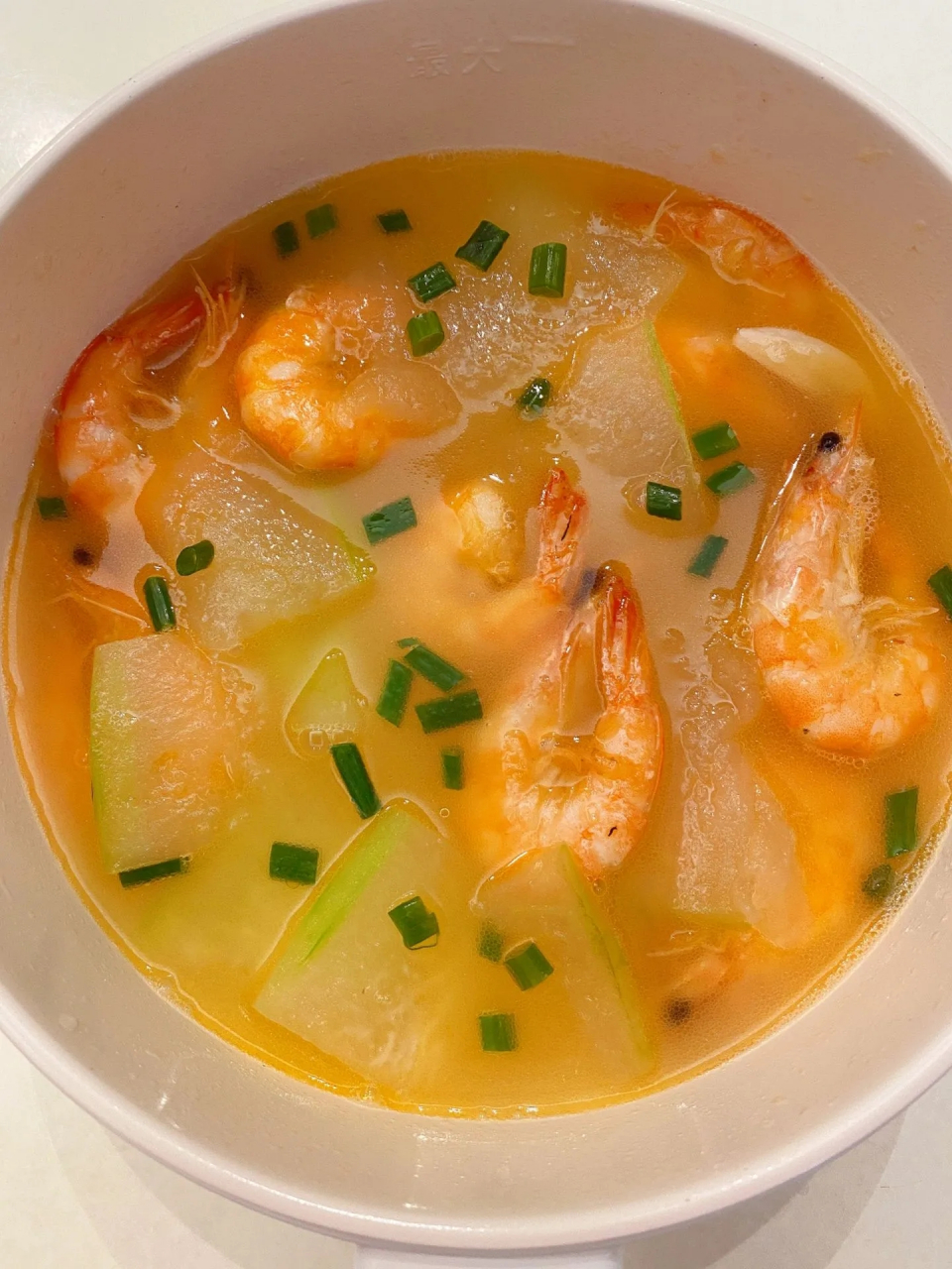 这个搭配巨牛低卡高蛋白,营养好吃 冬瓜虾仁汤做法简单,五分钟就搞定