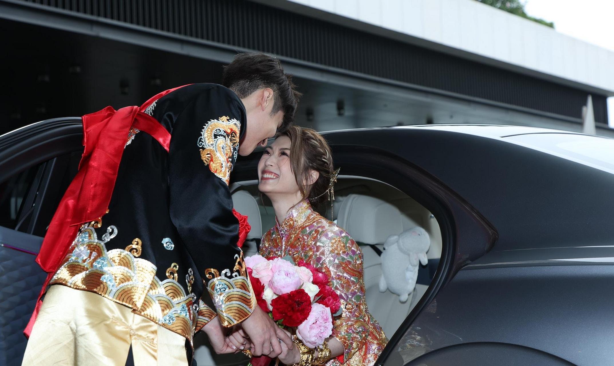 陈家乐连诗雅结婚# 艺人陈家乐与连诗雅举行婚礼,郎才女貌俊男索.