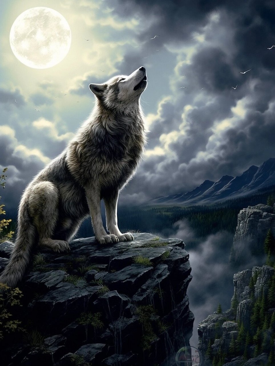 深山中的孤狼  狼的精神,是狼族在自然界中生存和发展的核心力量.