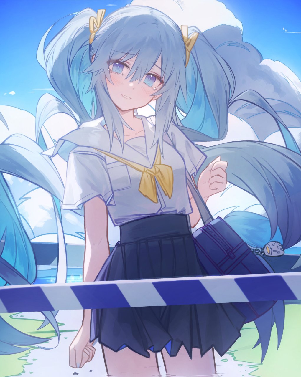 初音未来蓝色图片