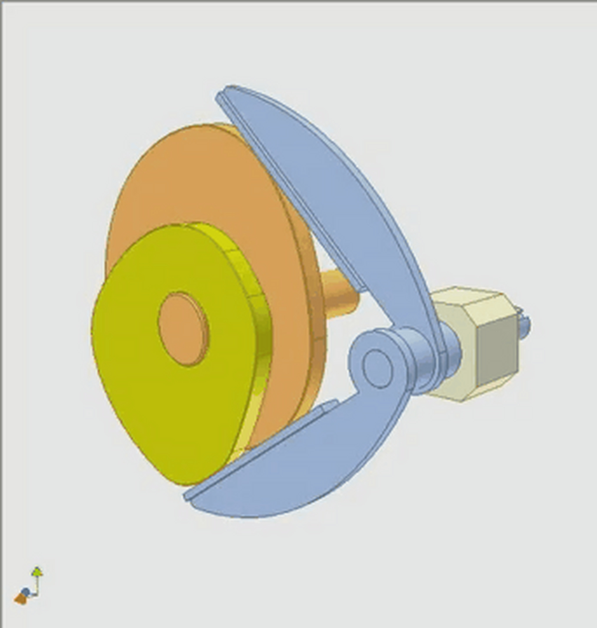 双向驱动盘形凸轮结构