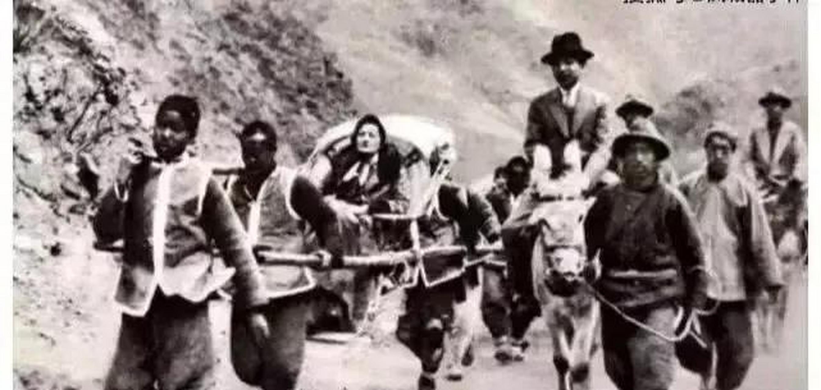 老照片:墨索里尼的女儿艾达与张学良 1932年,墨索里尼的女儿艾达来