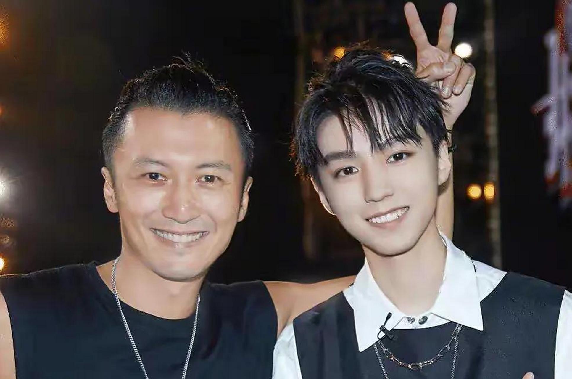 gif创作人# 谢霆锋惊喜现身,力挺王俊凯!