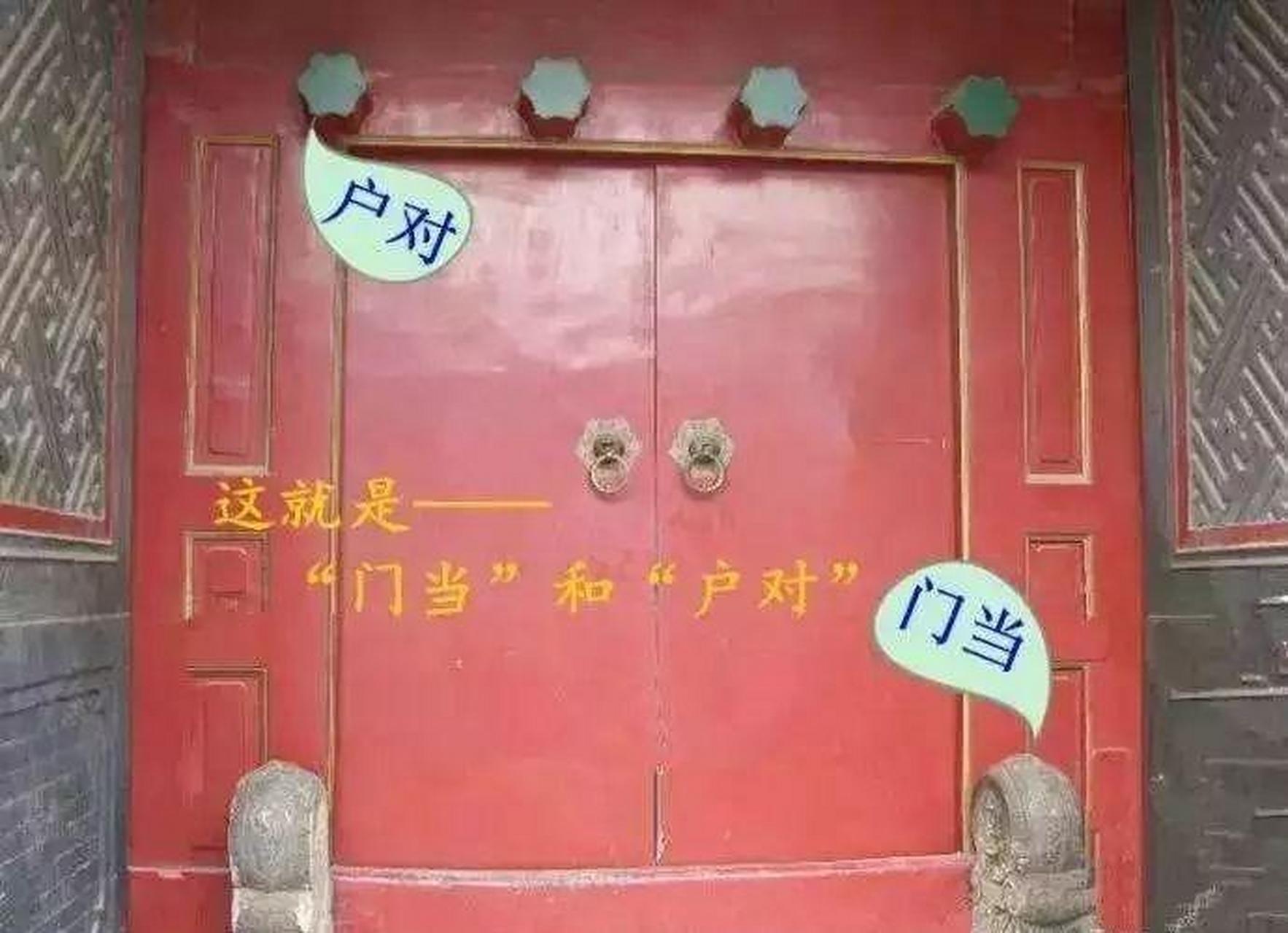 文史知识局# 【"门当户对"的来历】"门当"和"户对",是我国古代建筑中