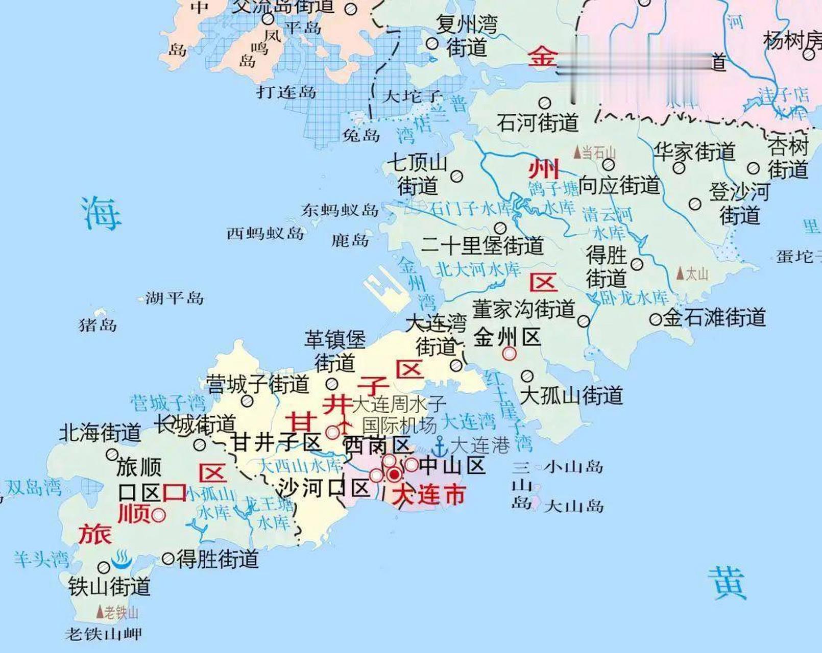 大连地图 放大图片