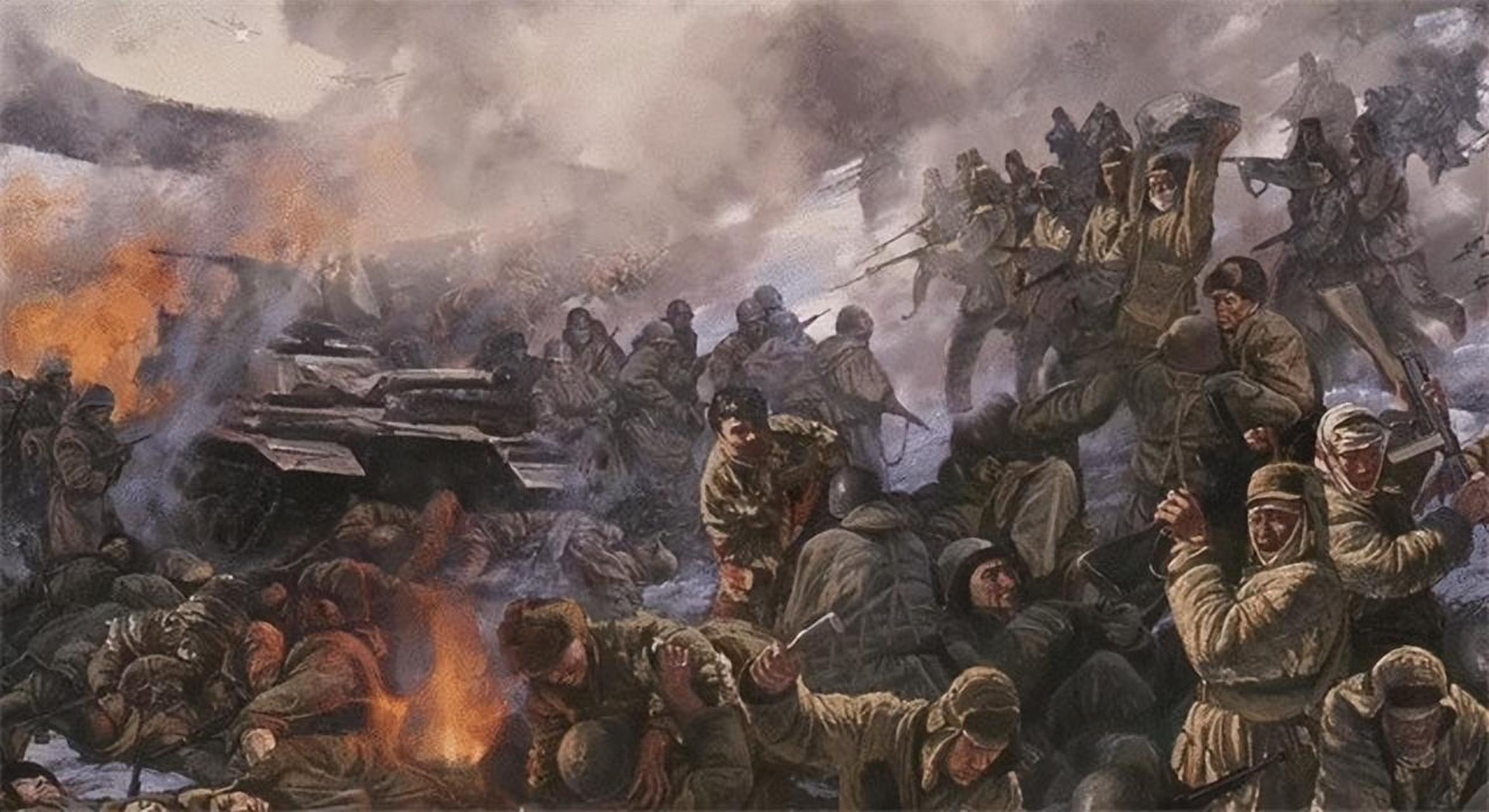 松骨峰战役我军血战8小时剩7人,斯大林流泪:这是支伟大的部队 "汽油弹