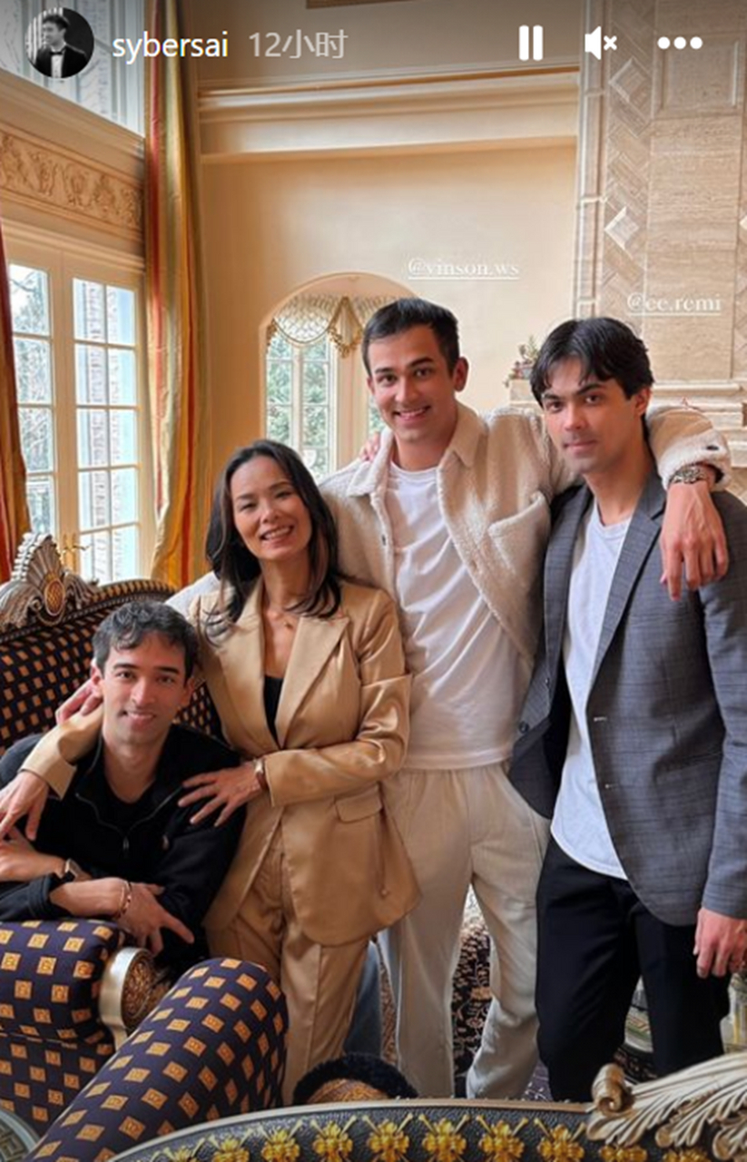 韦唯前老公基因还是优于常人!