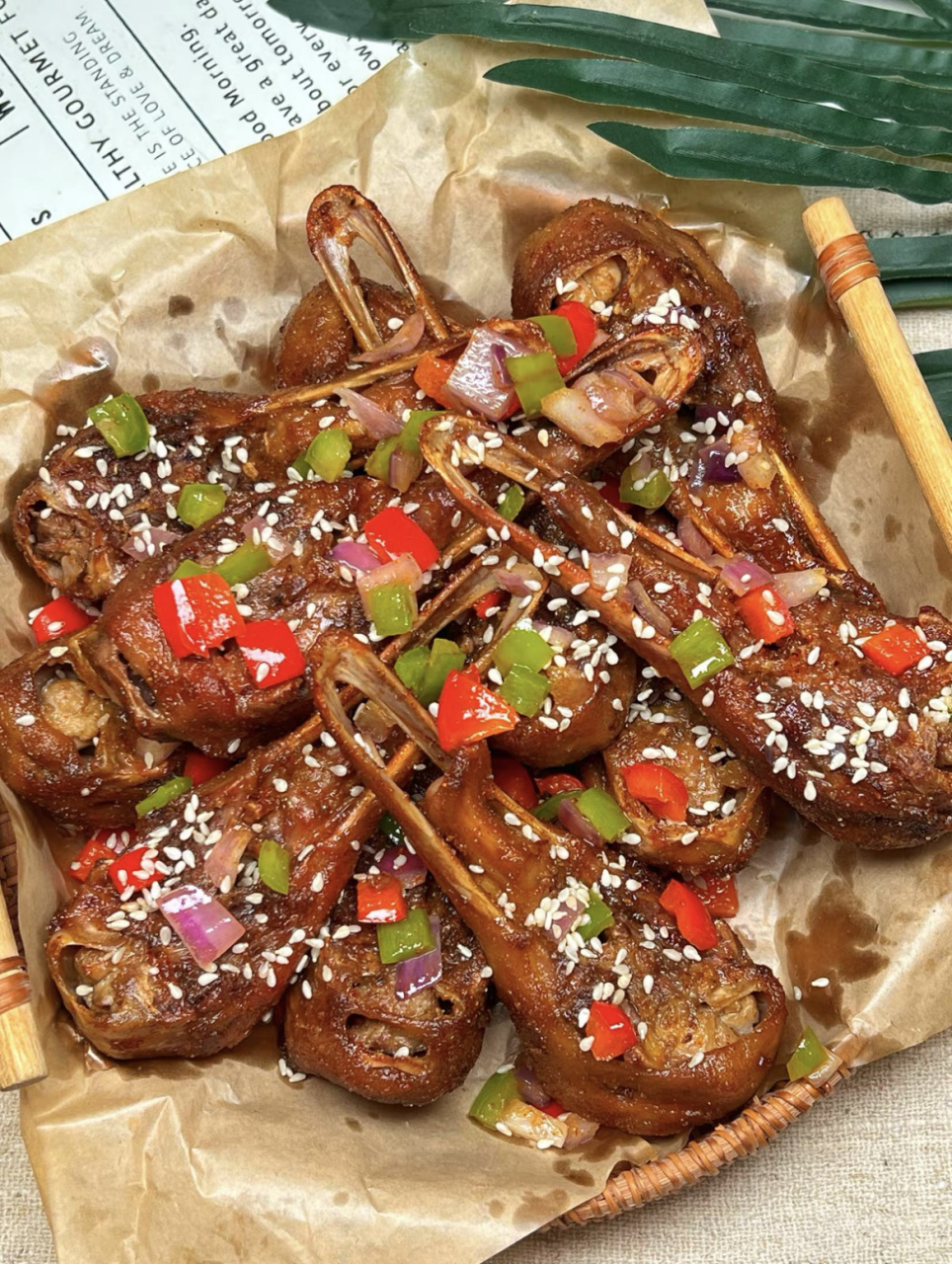 我妈最拿手家庭版椒盐鸭下巴,不好吃算我输 真要夸夸我妈做的椒盐鸭