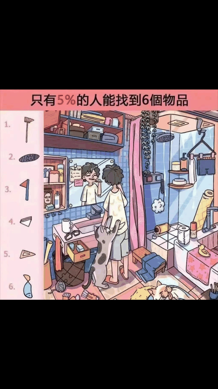 gif创作人 只有95%的人能找到这六个物品,你花了几分钟[看]