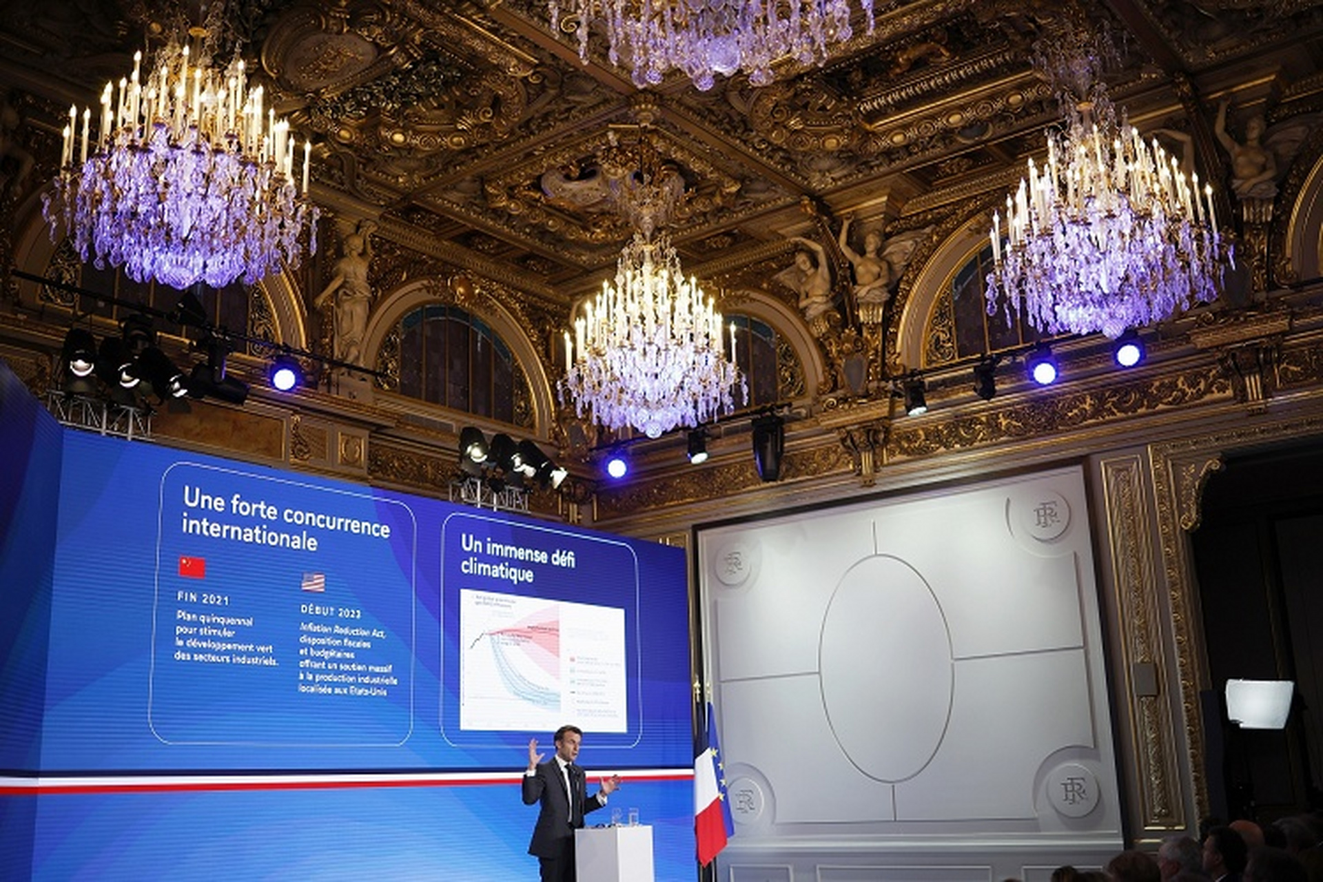 法国宣布绿色产业计划  法国总统 emmanuel macron 出席「加速法国再