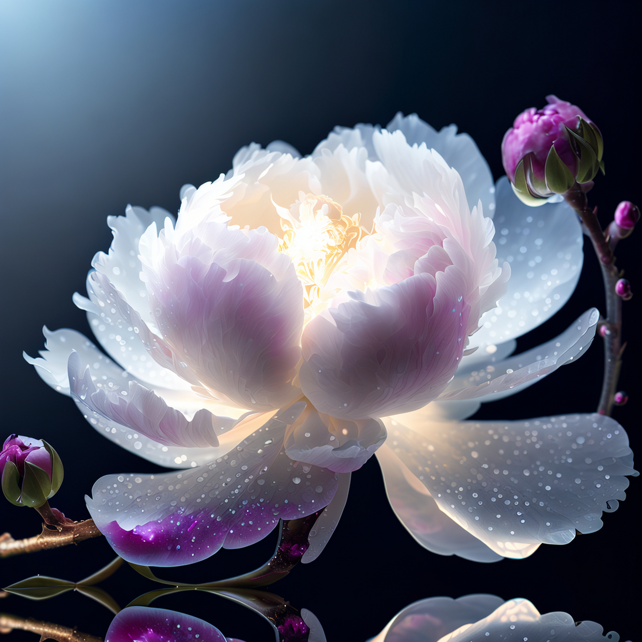 我使用a绘制了一组牡丹花头像,你觉得好看吗?[偷笑] #ai艺术季