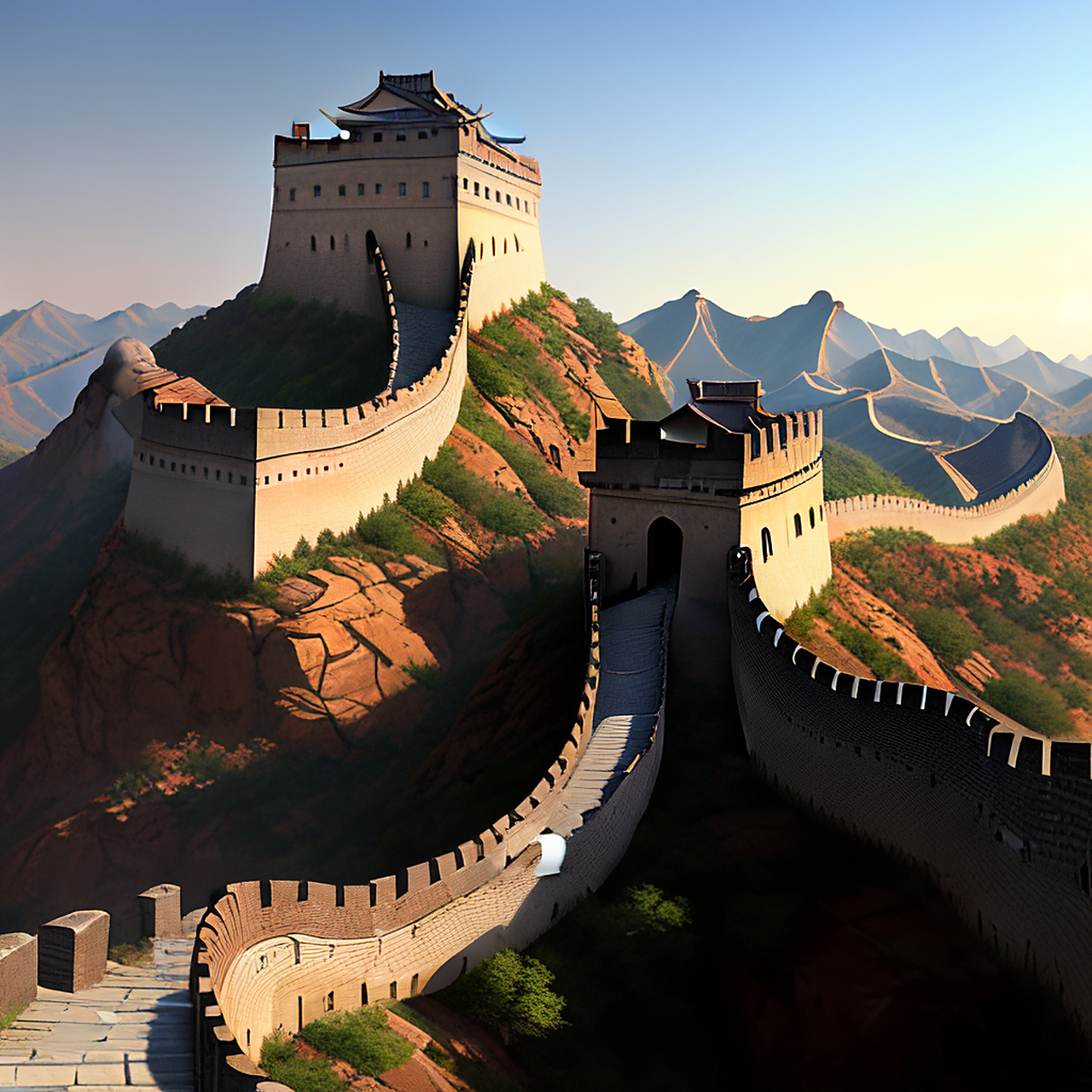 这首诗想象了长城的壮丽景象,描述了长城的高耸和守卫的军民的辛苦